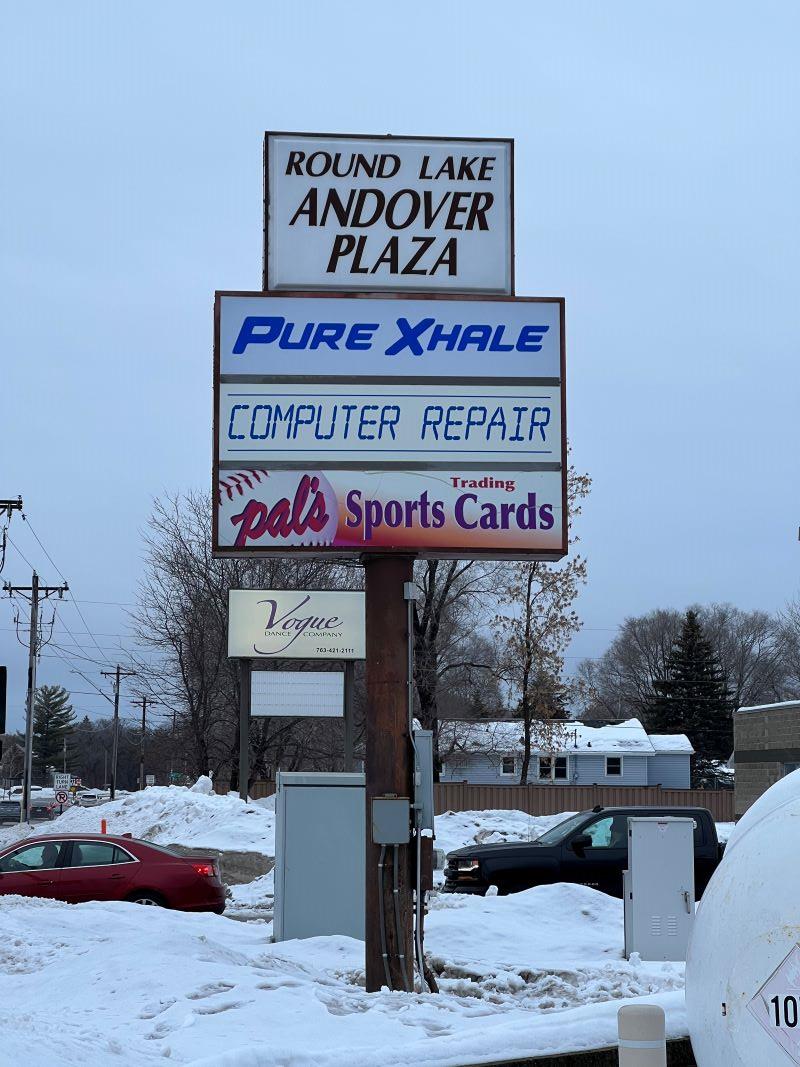 Pure Xhale Backlit Sign